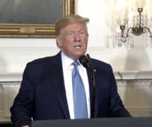 President Donald Trump speaks about the mass shootings in El Paso and Dayton, Ohio on August 5, 2019. (Photo: Screenshot)
