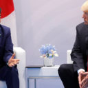 Japanese Prime Minister Shinzo Abe shakes hands with U.S. President Donald Trump during the bilateral meeting at the G20 leaders summit in Hamburg, Germany July 8, 2017. (Photo: Reuters)