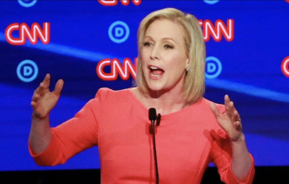 Senator Kirsten Gillibrand at the 2020 Democratic debate hosted by CNN.