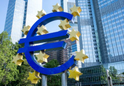 European Central Bank (ECB), the central bank for the euro that administers monetary policy for the Eurozone, on May 17, 2015 in Frankfurt, Germany.