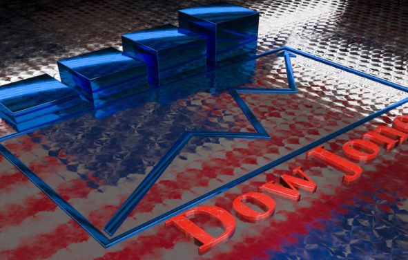 Dow Jones Industrial Average American (.DJI) graphic concept. (Photo: AdobeStock)