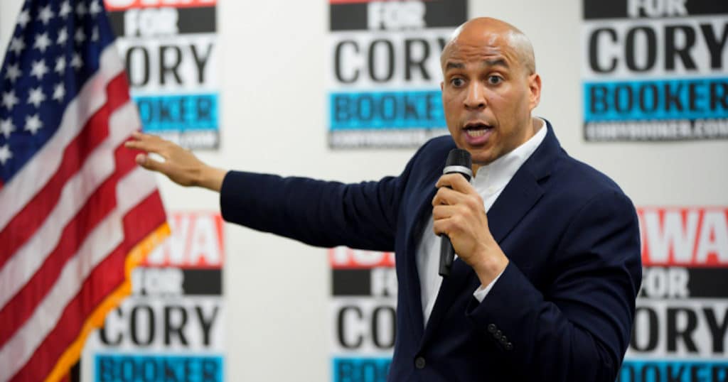 Senator Cory Booker, D-N.J., making his pitch to be the 2020 Democratic nominee for President of the United States.