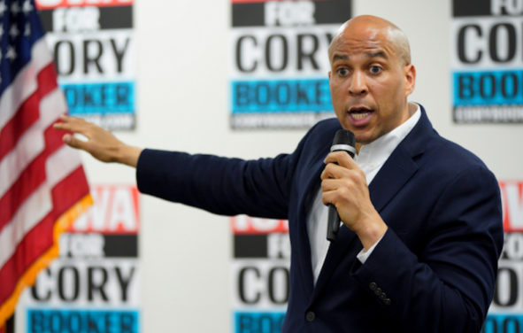 Senator Cory Booker, D-N.J., making his pitch to be the 2020 Democratic nominee for President of the United States.