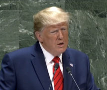 President Donald J. Trump addresses the 74th Session of the United Nations General Assembly on Tuesday, September 24, 2019. (Photo: People's Pundit Daily)