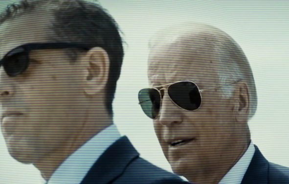 Hunter Biden, left, and Joe Biden, right. (Photo: Screenshot via Trump Campaign Ad Biden Corruption)