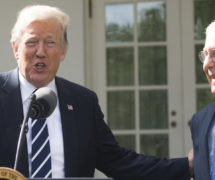President Donald Trump speaks to the press alongside Senate Majority Leader Mitch McConnell (R), Republican of Kentucky, in the Rose Garden of the White House in Washington, DC, October 16, 2017. (Photo: Reuters)