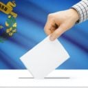 Voting, elections and state polls concept: Ballot box with state flag in the background - Nevada. (Photo: AdobeStock)