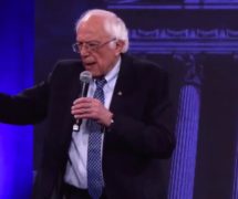 Senator Bernie Sanders, I-Vt., speaks at the Our Rights Our Courts Forum in New Hampshire.