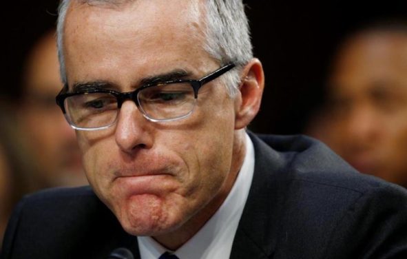 FBI Deputy Director Andrew McCabe pauses while testifying before a Senate Intelligence Committee hearing on the Foreign Intelligence Surveillance Act (FISA) in Washington, U.S., June 7, 2017. (Photo: Reuters)
