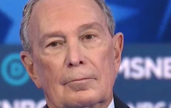 Michael Bloomberg, the billionaire former New York City mayor and 2020 Democratic candidate, at the Democratic debate in Las Vegas, Nevada. (Photo: Screenshot)