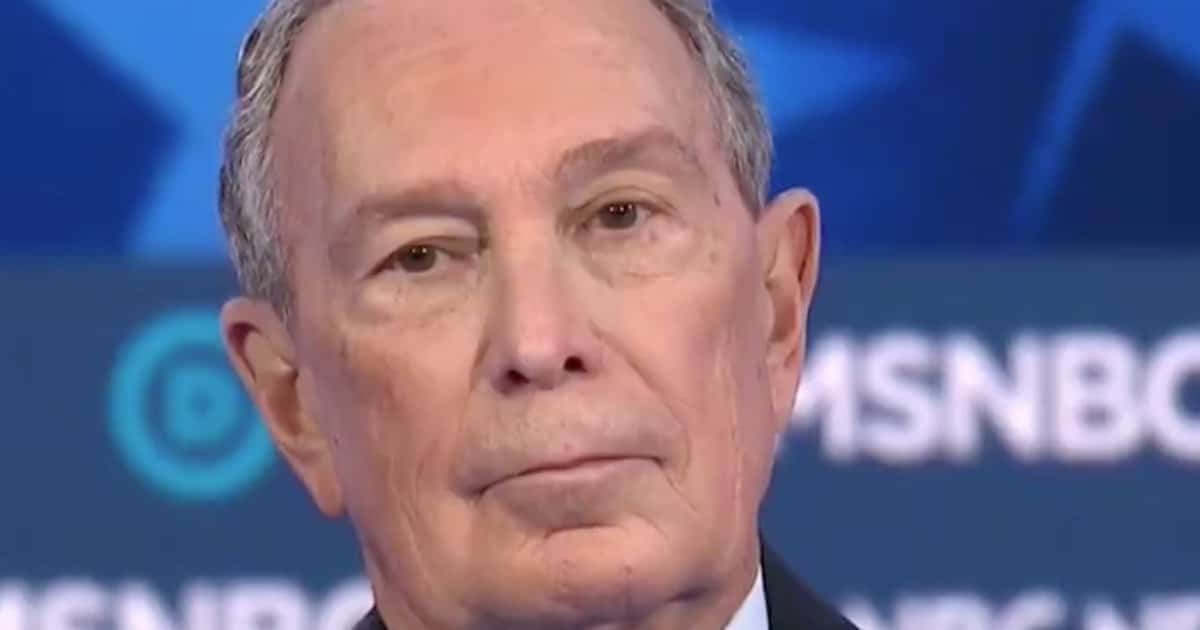 Michael Bloomberg, the billionaire former New York City mayor and 2020 Democratic candidate, at the Democratic debate in Las Vegas, Nevada. (Photo: Screenshot)