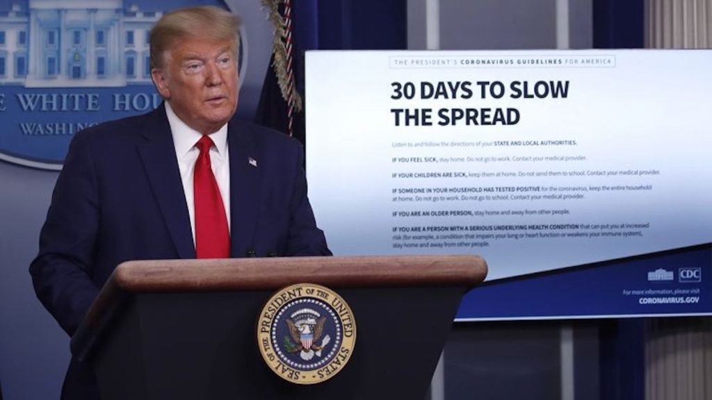 President Donald Trump holds his daily press briefing for the Coronavirus Task Force on March 31, 2020. (Photo: Screenshot)