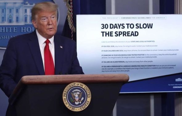 President Donald Trump holds his daily press briefing for the Coronavirus Task Force on March 31, 2020. (Photo: Screenshot)