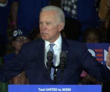 Former Vice President Joe Biden speaks after his comeback on Super Tuesday, March 3, 2020. (Photo: Screenshot)