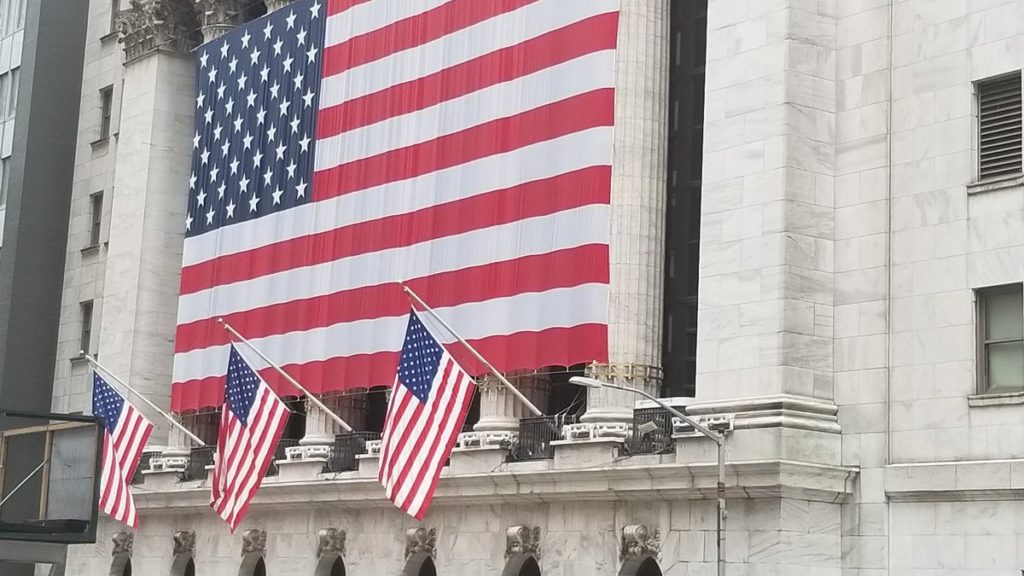 The New York Stock Exchange (NYSE) from the corner of Wall Street Nassau Street during the Conoravirus (COVID-19) outbreak on March 26, 2020. (Photo: People's Pundit Daily)