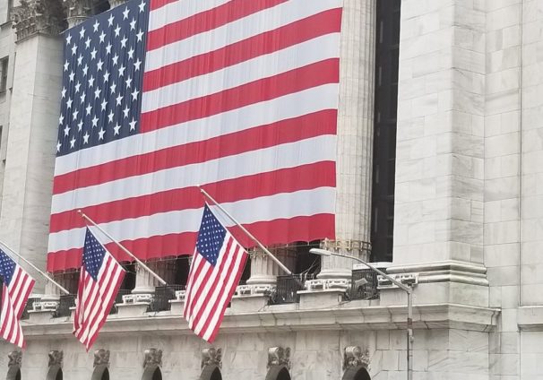 The New York Stock Exchange (NYSE) from the corner of Wall Street Nassau Street during the Conoravirus (COVID-19) outbreak on March 26, 2020. (Photo: People's Pundit Daily)