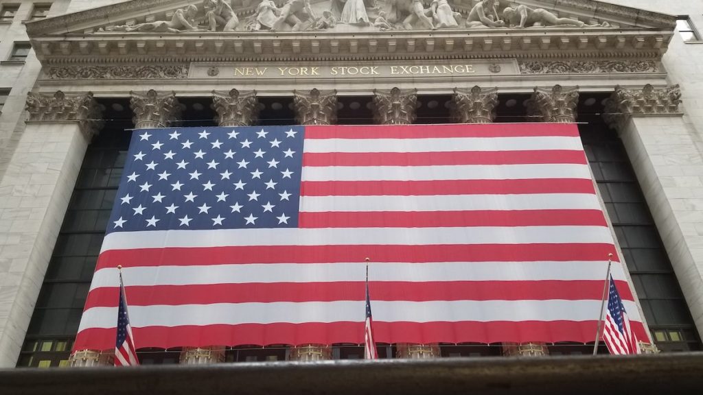 The New York Stock Exchange (NYSE) from the street level view of Wall Street Nassau Street during the Conoravirus (COVID-19) outbreak on March 18, 2020. (Photo: People's Pundit Daily)