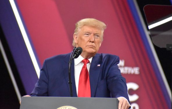 President Donald J. Trump speaks to young conservative activists at CPAC 2020 in National Harbor, Maryland on February 29, 2020. (Photo: People's Pundit Daily)