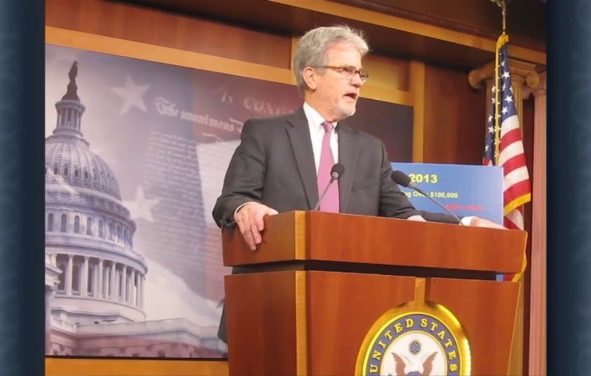 Former Senator Tom Coburn, R-Ok., releasing his annual 