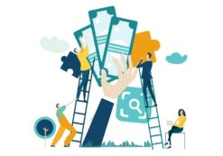 Business and economy concept showing people climbing up the economic ladder for success, for the better income, wages and salaries, pay raises, etc. (Photo: AdobeStock)