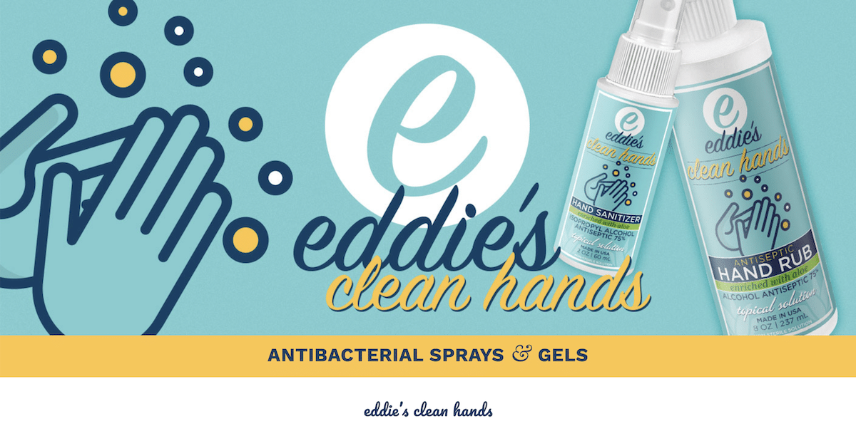 Eddie's Clean Hands by NutraLife Biosciences, Inc. (NLBS), a Florida-based nutraceutical manufacturing and distribution company. (Photo: Courtesy of Website)