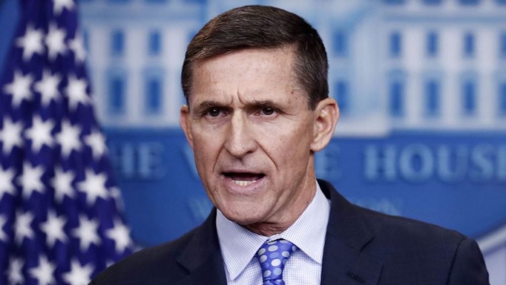 National Security Adviser Michael Flynn puts Iran 'on notice' during a press conference in response to a missile launch. (Photo: AP)