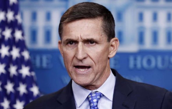 National Security Adviser Michael Flynn puts Iran 'on notice' during a press conference in response to a missile launch. (Photo: AP)