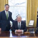 President Donald Trump meets with John Ratcliffe and the Republican Study Committee regarding healthcare in the Oval Office on Friday, March 17, 2017. (Official White House Photo by Shealah Craighead)