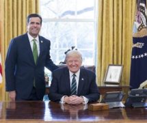 President Donald Trump meets with John Ratcliffe and the Republican Study Committee regarding healthcare in the Oval Office on Friday, March 17, 2017. (Official White House Photo by Shealah Craighead)