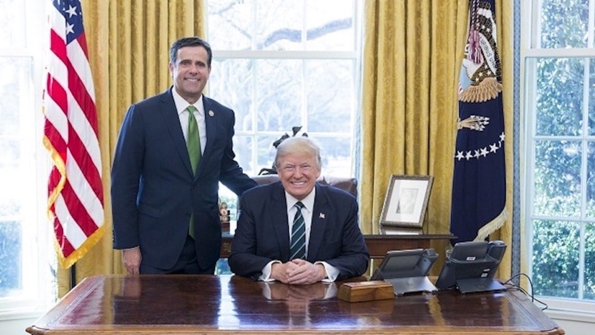 President Donald Trump meets with John Ratcliffe and the Republican Study Committee regarding healthcare in the Oval Office on Friday, March 17, 2017. (Official White House Photo by Shealah Craighead)