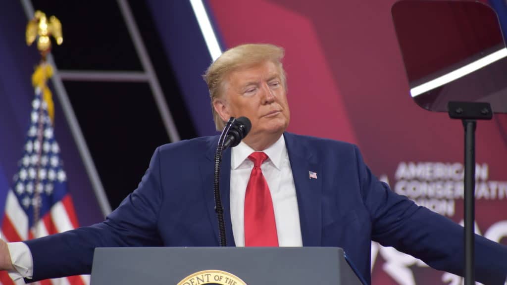 President Donald J. Trump speaks to young conservative activists at CPAC 2020 in National Harbor, Maryland on February 29, 2020. (Photo: People's Pundit Daily)