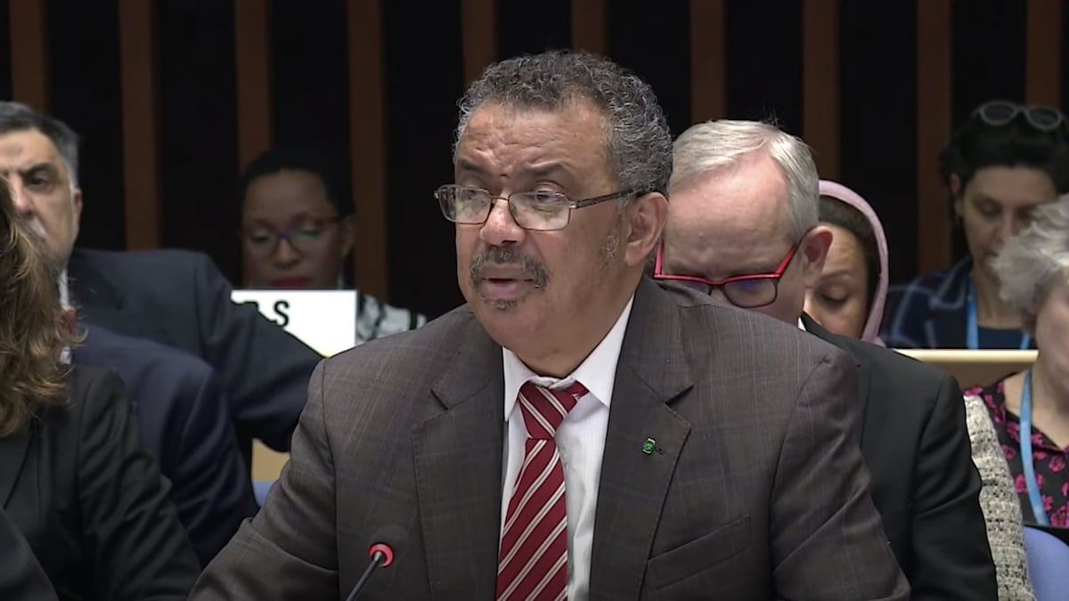 World Health Organization (WHO) Director-General Dr. Adhanom Tedros Ghebreyesus delivers his address to the opening session of the 146th Session of the WHO Executive Board on February 3, 2020. (Photo: People's Pundit Daily/PPD)