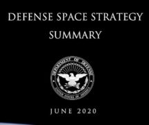 Image from the cover of the Defense Space Strategy (DSS) released by the U.S. Department of Defense on June 17, 2020. (Photo: DoD/SS)
