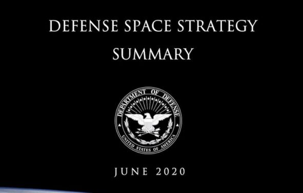 Image from the cover of the Defense Space Strategy (DSS) released by the U.S. Department of Defense on June 17, 2020. (Photo: DoD/SS)