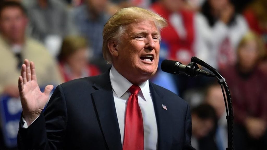President Donald Trump holds a rally in Minneapolis, Minnesota on Thursday, October 10, 2019. (Photo: SS)