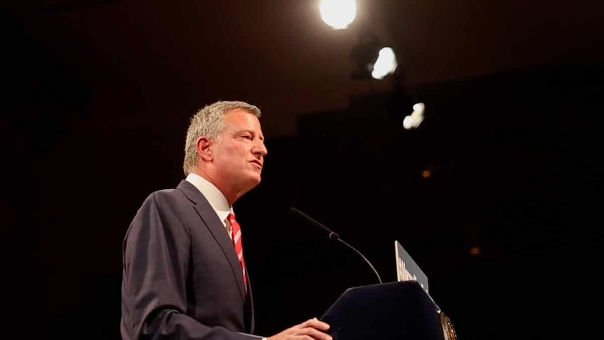 Democratic New York City Mayor Bill de Blasio. (Photo: SS)