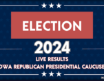 2024 Iowa Republican Caucuses Election Graphic