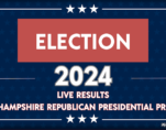 2024 New Hampshire Republican Presidential Primary Election Graphic